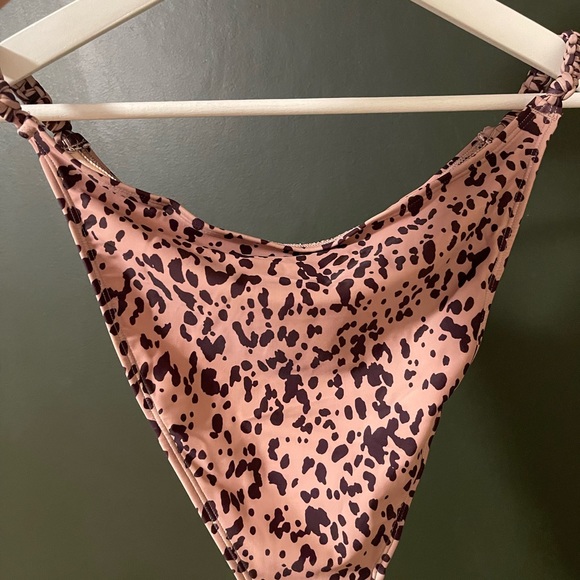 FINAL PRICE NWT cupshe animal print macrame bikini bottoms XL - Picture 3 of 4